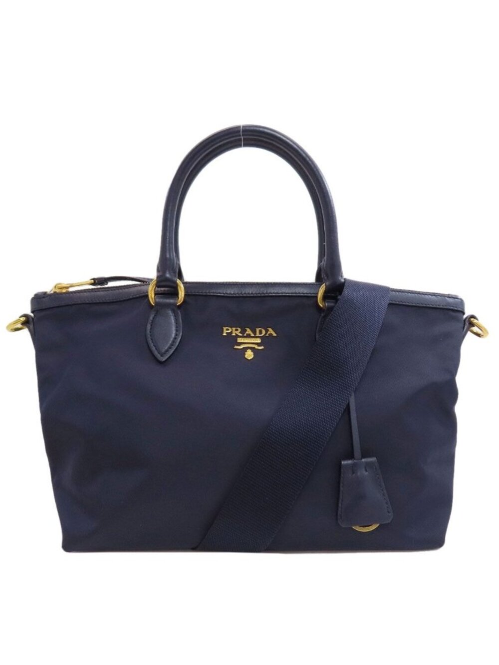 Prada Logo 2-Way Handbag Nylon